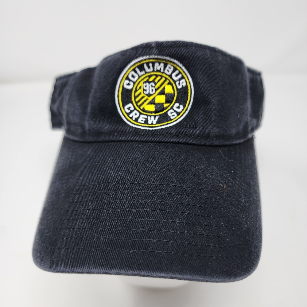 Adidas Columbus Crew SC Hat OSFA MLS Soccer Cap Cotton Adjustable Black W772Z